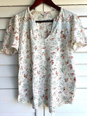Lucky Brand floral peasant top